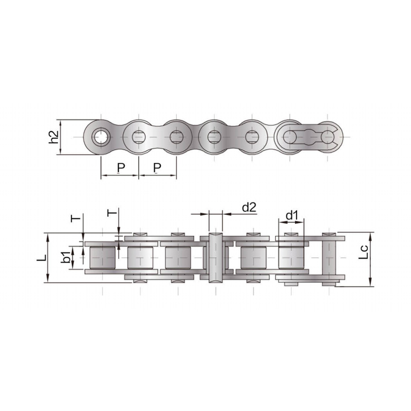 Xích con lăn chính xác bước ngắn (A series)